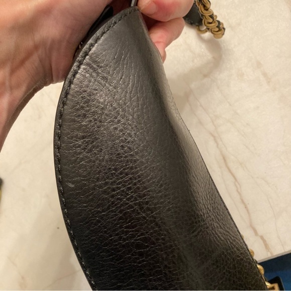 Coach c0851 black leather belt waist bag sling bag - Picture 11 of 15